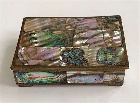 abalone shell metal box|Abalone Shell Box .